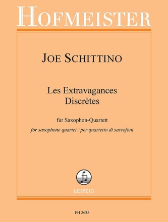 Les Extravagances Discrtes fr 4 Saxophone Partitur und Stimmen