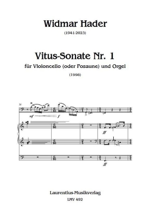 Vitus-Sonate Nr.1 (1998) fr Violoncello (oder Posaune) und Orgel