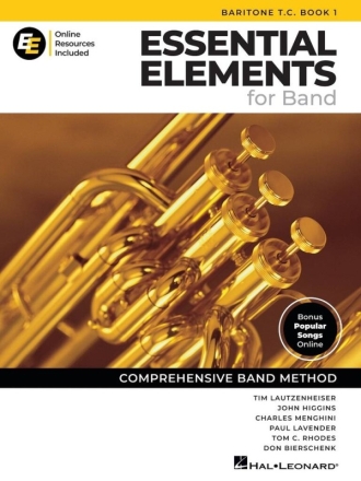 Essential Elements for Band - Baritone T.C. Book 1 Bariton oder Euphonium Buch und Medien Online