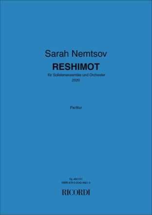 Reshimot Gemischter Chor mit Ensemble Partitur