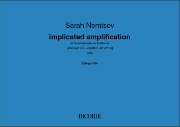 implicated amplification Bassklarinette Partitur