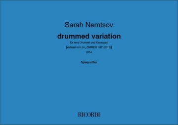 drummed variation Schlagzeug Partitur