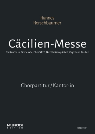 CM - Chorpartitur / Kantor:in  Ausgabe fr Blechblserquintett, Orgel u. Pauken