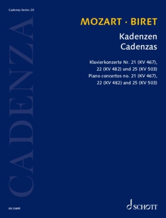 Kadenzen zu Klavierkonzerten Nr.21, 22 und 25 fr Klavier