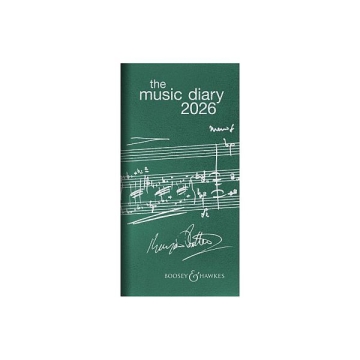 Music Diary 2026 green  Kunststoff gr�n, Text englisch