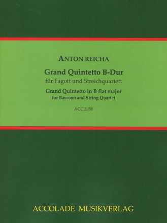 Grand Quintetto B-Dur fr Fagott und Streichquartett Partitur und Stimmen