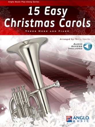15 Easy Christmas Carols Horn in Es mit Begleitung Buch,  Einzelstimme und Online-Audio