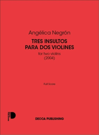 Tres Insultos Para Dos Violines Violin Duett Buch