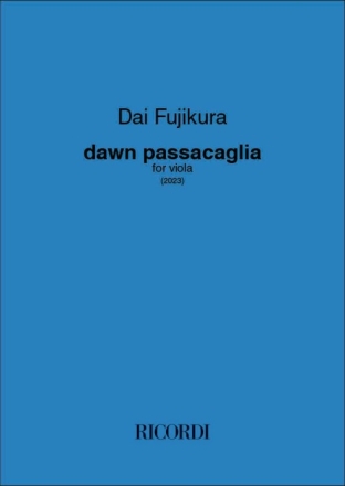 Dawn passacaglia Viola Buch