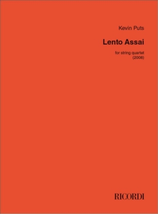 Lento Assai Streichquartett Partitur und Stimmen