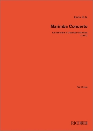 Marimba Concerto Orchester mit Solo Partitur