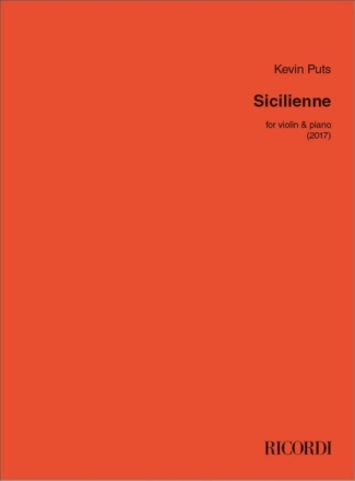 Sicilienne Violine mit Begleitung Buch und Einzelstimme(n)
