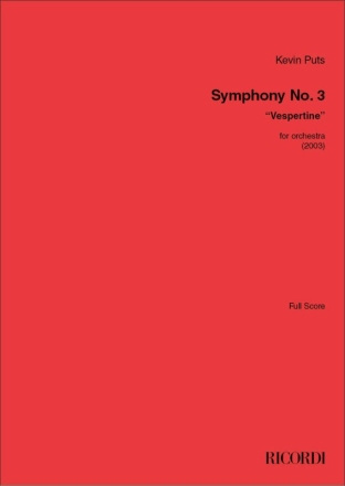 Symphony No. 3 (Vespertine) Orchester Partitur
