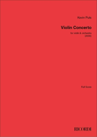 Violin Concerto Orchester mit Solo Partitur