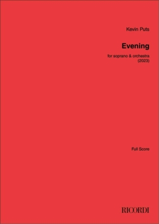 Evening Orchester mit Gesang Partitur