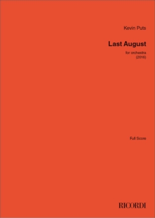 Last August Orchester Partitur
