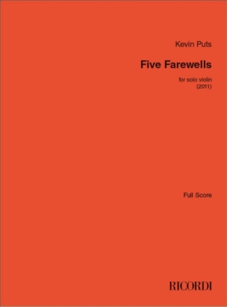 Five Farewells Violine Partitur