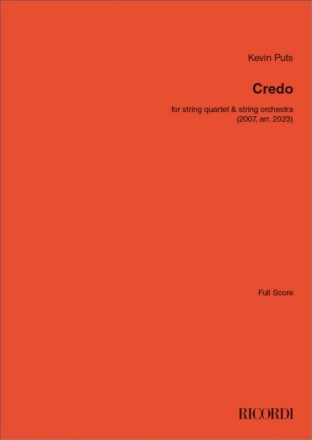 Credo Streichorchester Partitur