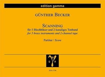 Scanning f�r 5 Blechbl�ser und 2-kanaliges Tonband Partitur