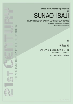 Paraphrase by Garcia Lorca's Folk Songs for euphonium and piano Partitur und Stimme