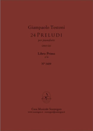 24 Preludi (Libro Primo) Klavier Buch