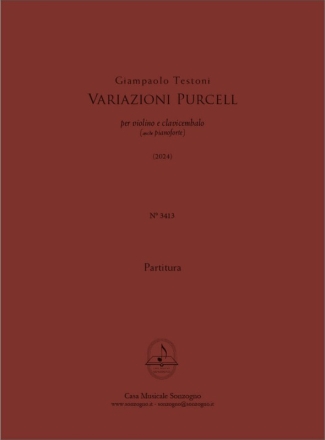 Variazioni Purcell Violine mit Begleitung Buch und Einzelstimme(n)