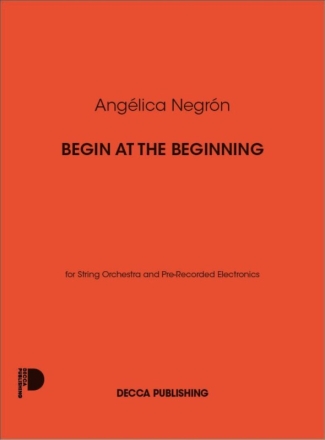 Begin at the beginning Streichorchester Partitur
