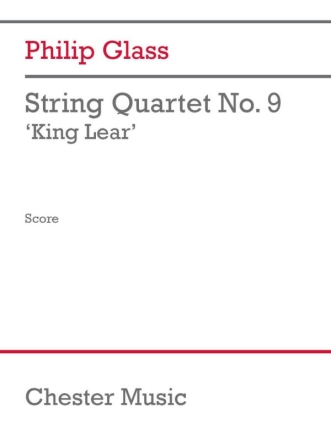 String Quartet No. 9 Streichquartett Partitur