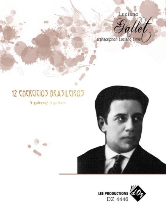 12 Exerc�cios Brasileiros Gitarre Trio / Quartett Partitur und Stimmen