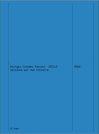 Stille (versione per due chitarre) Gitarre Duett Buch und Einzelstimme(n)