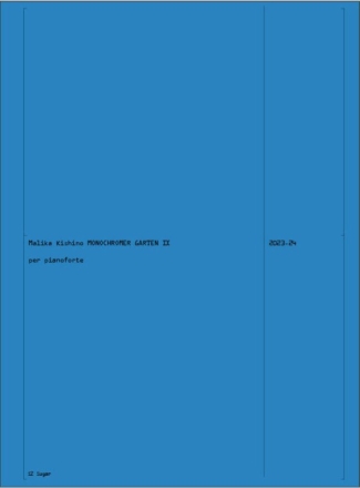 Monochromer Garten IX Klavier Buch