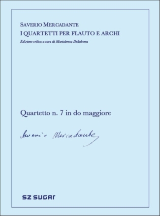 Quartetto n. 7 in do maggiore Streichorchester mit Solo Partitur und Stimmen