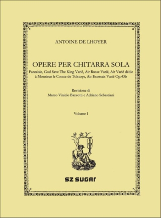 Opere per chitarra sola Vol. I Gitarre Buch