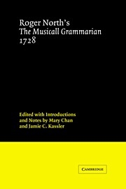Roger North's The Musicall Grammarian 1728  Paperback