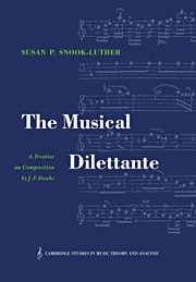 The Musical Dilettante A Treatise on Composition by J. F. Daube Paperback
