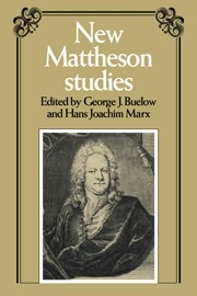 New Mattheson Studies  Paperback