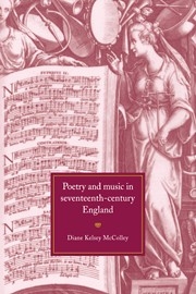 Poetry and Music in Seventeenth-Century England  Paperback