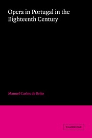 Opera in Portugal in the Eighteenth Century  Paperback