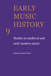 Early Music History Studies in Medieval and Early Modern Music Paperback