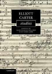 Elliott Carter Studies  Hardback