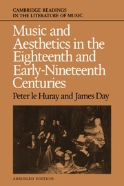 Music and Aesthetics in the Eighteenth and Early Nineteenth Centuries  Paperback