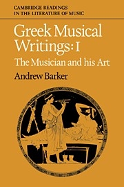 Greek Musical Writings  Paperback
