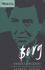 Berg: Violin Concerto  Paperback