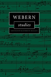 Webern Studies  Hardback