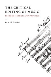 The Critical Editing of Music History, Method, and Practice Paperback