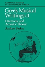 Greek Musical Writings  Paperback
