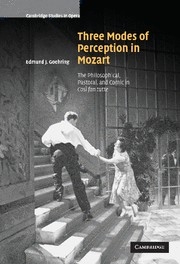Three Modes of Perception in Mozart The Philosophical, Pastoral, and Comic in  Cos fan tutte Hardback
