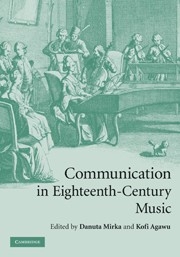 Communication in Eighteenth-Century Music  Hardback