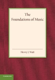 The Foundations of Music  Paperback