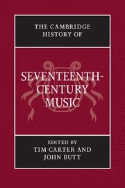 The Cambridge History of Seventeenth-Century Music  Paperback